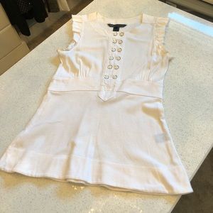 Marc by Marc Jacobs White Cap Sleeve Top